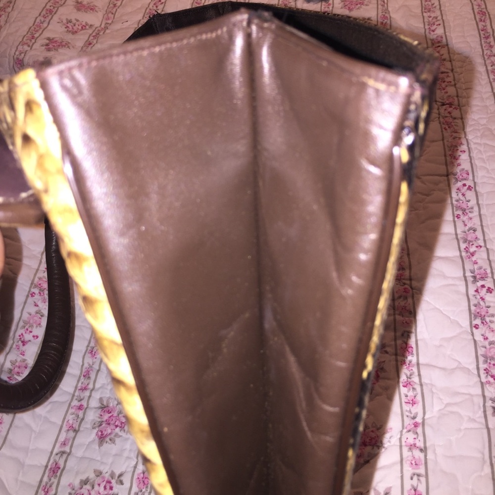 Vintage Caprice python snakeskin purse laptop bag - Picture 6 of 8